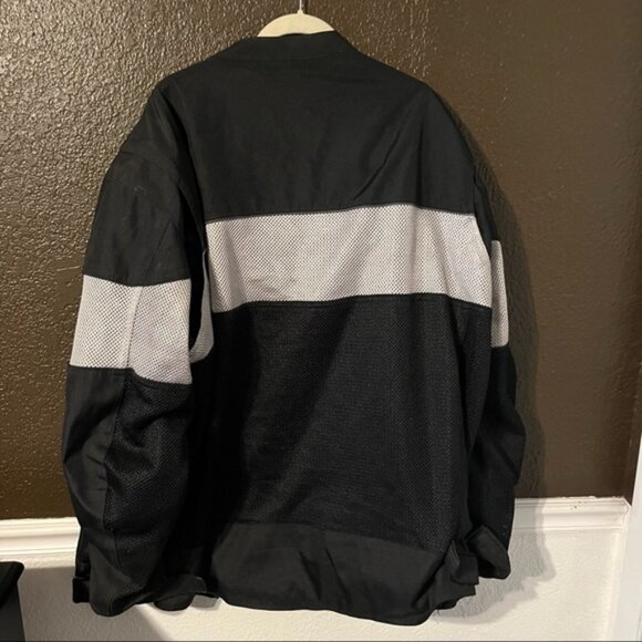 Black Street & Steel Zip Up Armored Motorcycle Jacket, Size 5XL - Picture 9 of 9
